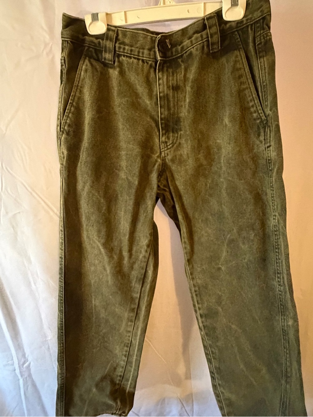 ZARA Men's Olive Green Casual Pants